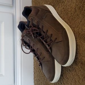 Mens Falls Creek SULLY Dark Brown Mid Top Fashion Sneakers Size 8 10 Dress NWT